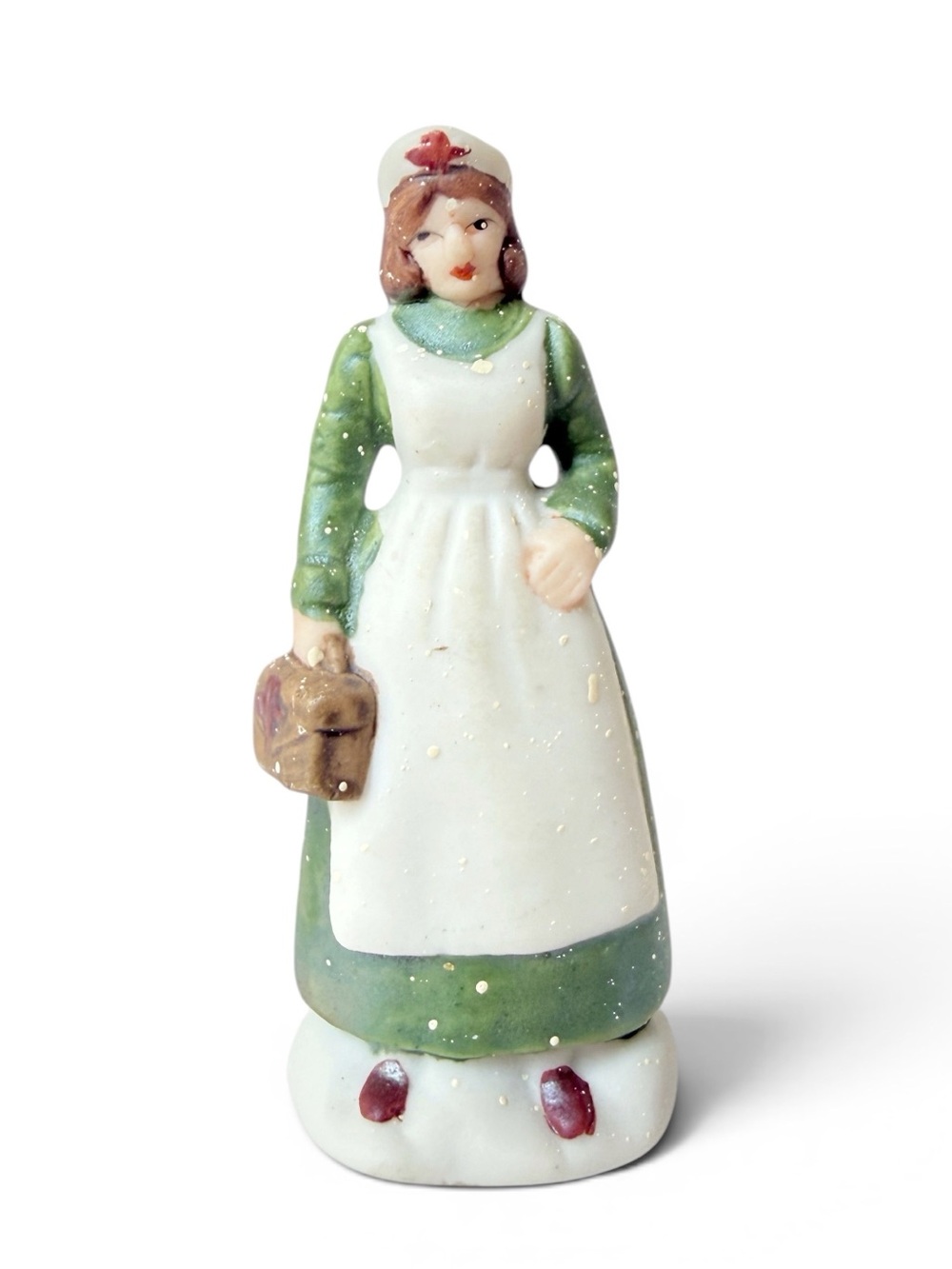 Department 56 Heritage Village Nurse Towns People Worker Porcelain Figurine